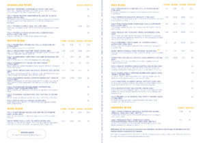 Sicily Restaurant Wine List